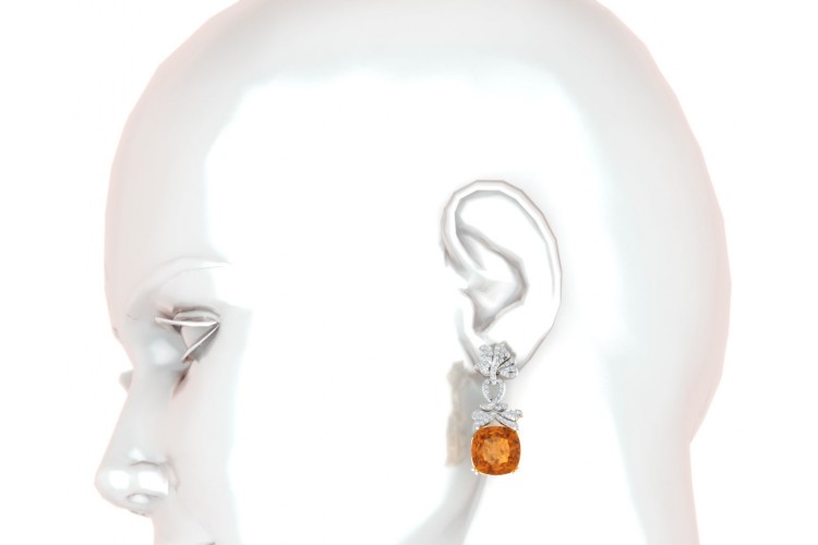 Kate Diamond & Citrine Earrings